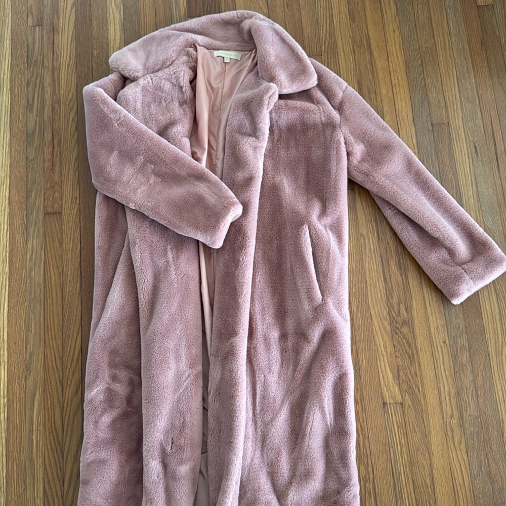 Faux fur coat
